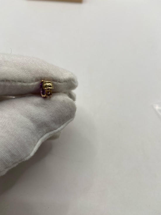 Emerald Cut Natural Purple Amethyst Pendant, 14K Solid White  10K Yellow Gold Emerald-Cut Purple Amethyst Pendant Feminine February Minimalist